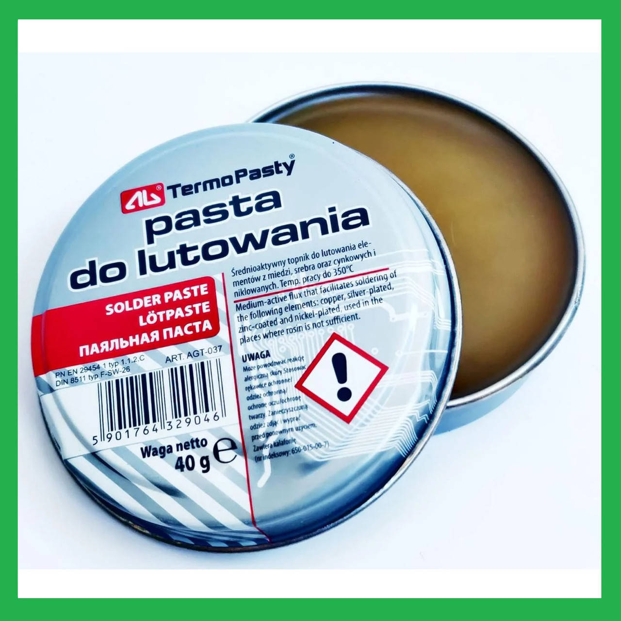 

Флюс-паста для пайки AGT-037 40gr AG PASTA DO LUTOWANIA
