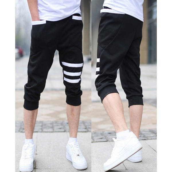 

Шорты мужские спортивные со вставкой до 54 размера, Черный