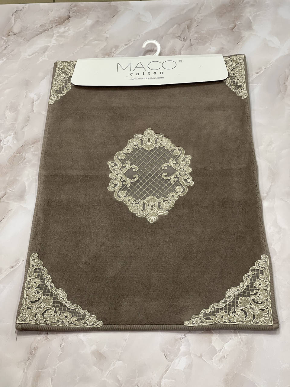 

Набор хлопковых ковриков для ванной комнаты, Коричневый