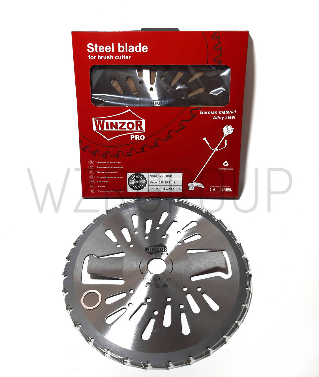 

Нож для косы Победит 255/32Т/25,4/1,3 (2 ножа против намотки трави) 32T WINZOR STEEL ACUT
