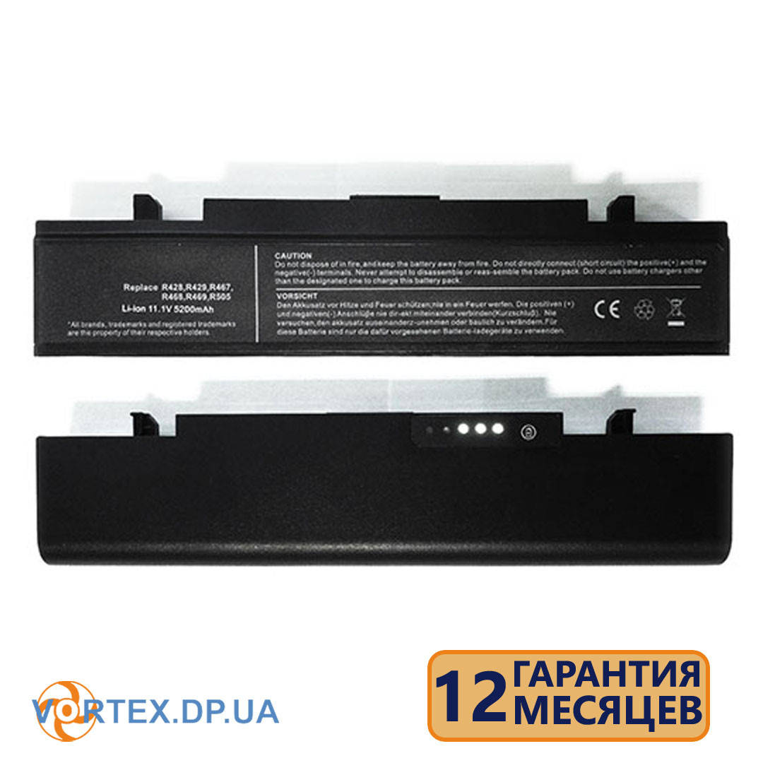 

Батарея для ноутбука Samsung R530, R523, RV510, NP300, R423, 355E4C (AA-PB9NC5B) 11.1V 5200mAh черная