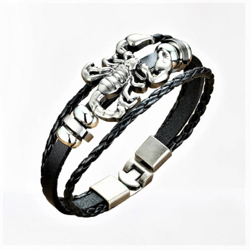 

Браслет кожаный "Скорпион" Type R2