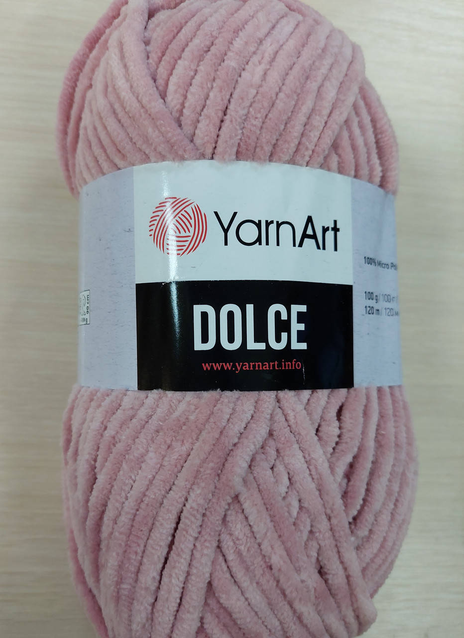 

Плюшевая пряжа YarnArt Dolce ( Ярнарт Дольче) сухая роза № 769