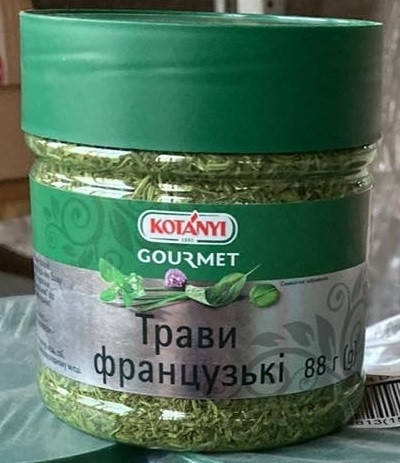 

Приправа Kotanyi Травы Французские в банке 88 г