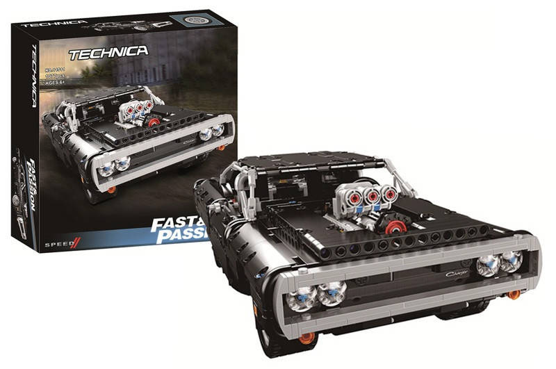 

Конструктор Technic Dodge Charger Доминика Торетто Bela 11511, 1077 деталей, Синий