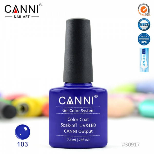 

Гель-лак CANNI № 103 (королевский синий)