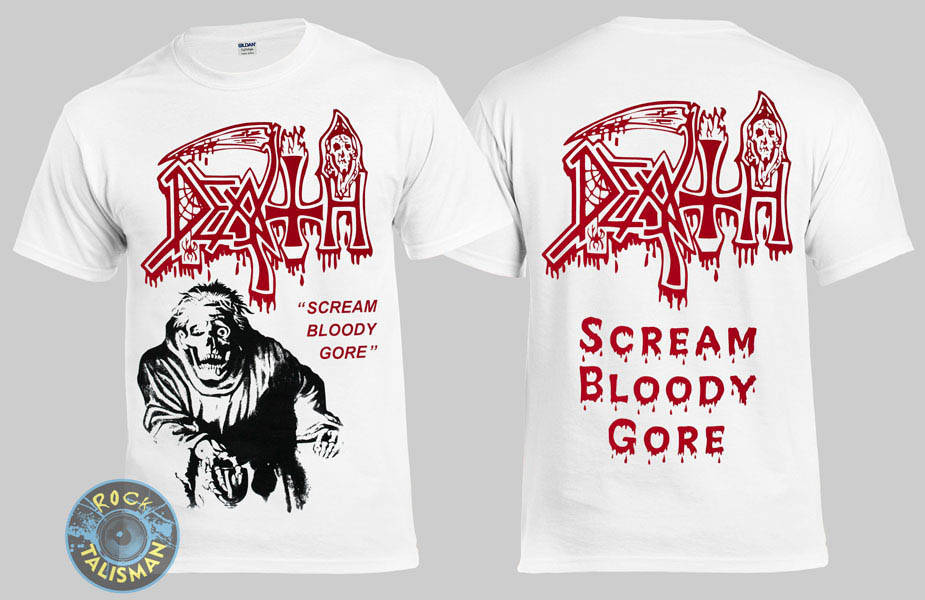 

Футболка DEATH Scream Bloody Gore белая L