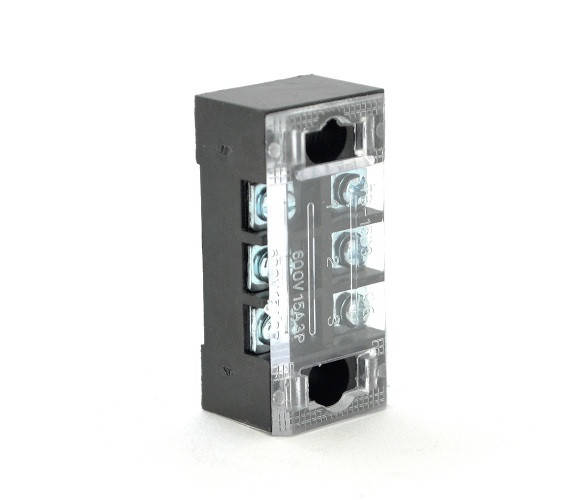 

Клемна колодка 3-розрядна TB-1503 15A / 600V, перетин дроту 0,5-1,5мм2