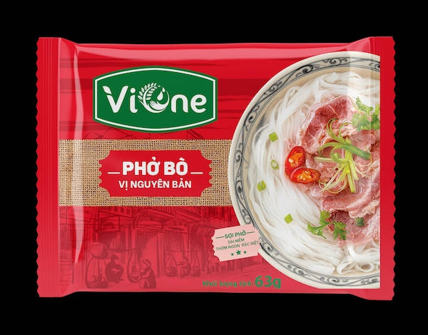 

Рисовая лапша плоская Фо бо Pho bo со вкусом говядины TM ViOne