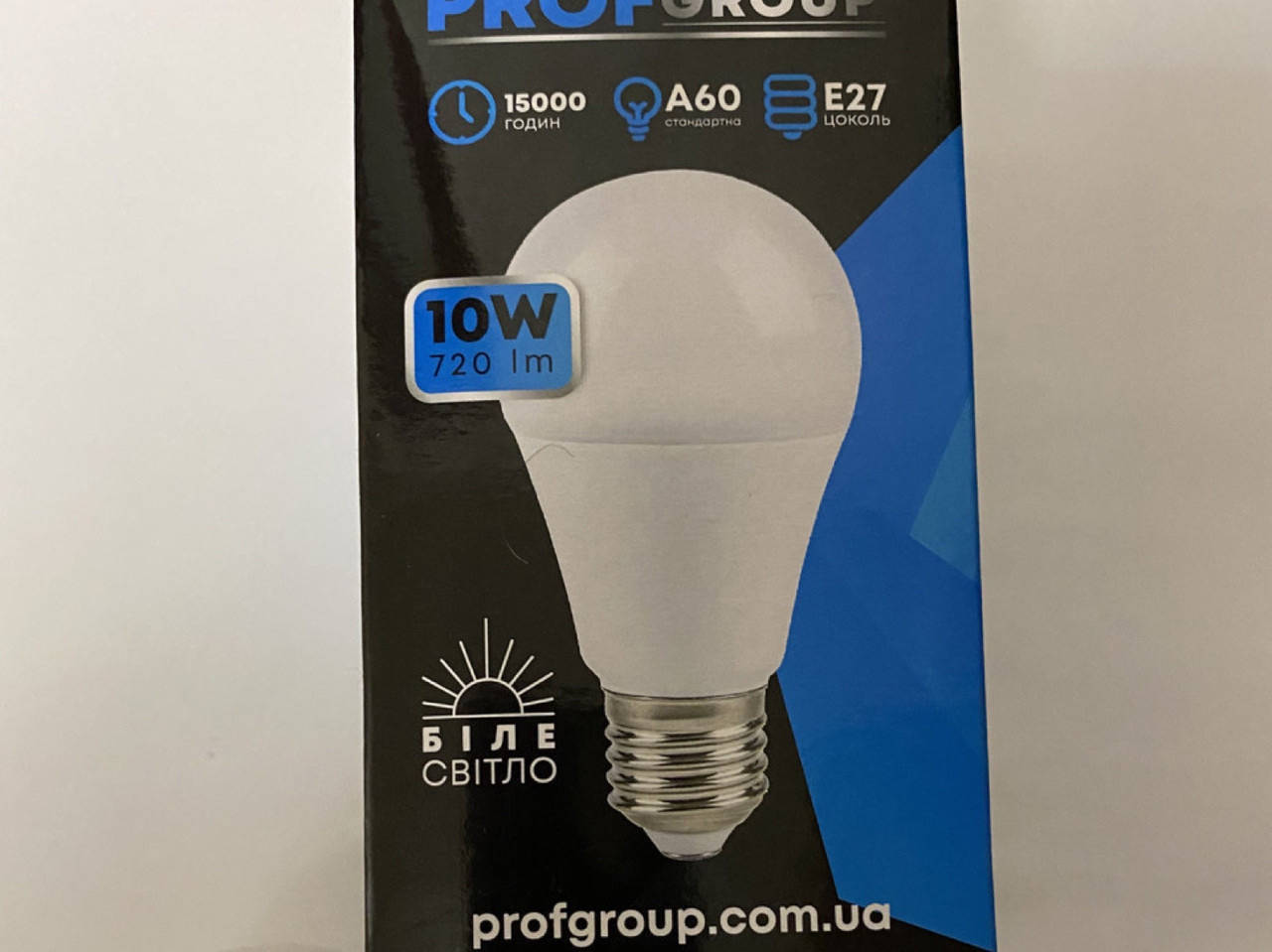 

Лампа эконом светодиодная грушевидная матовая LED 10w E27 A 60 PROFGROUP, лампочка энергосберегающая
