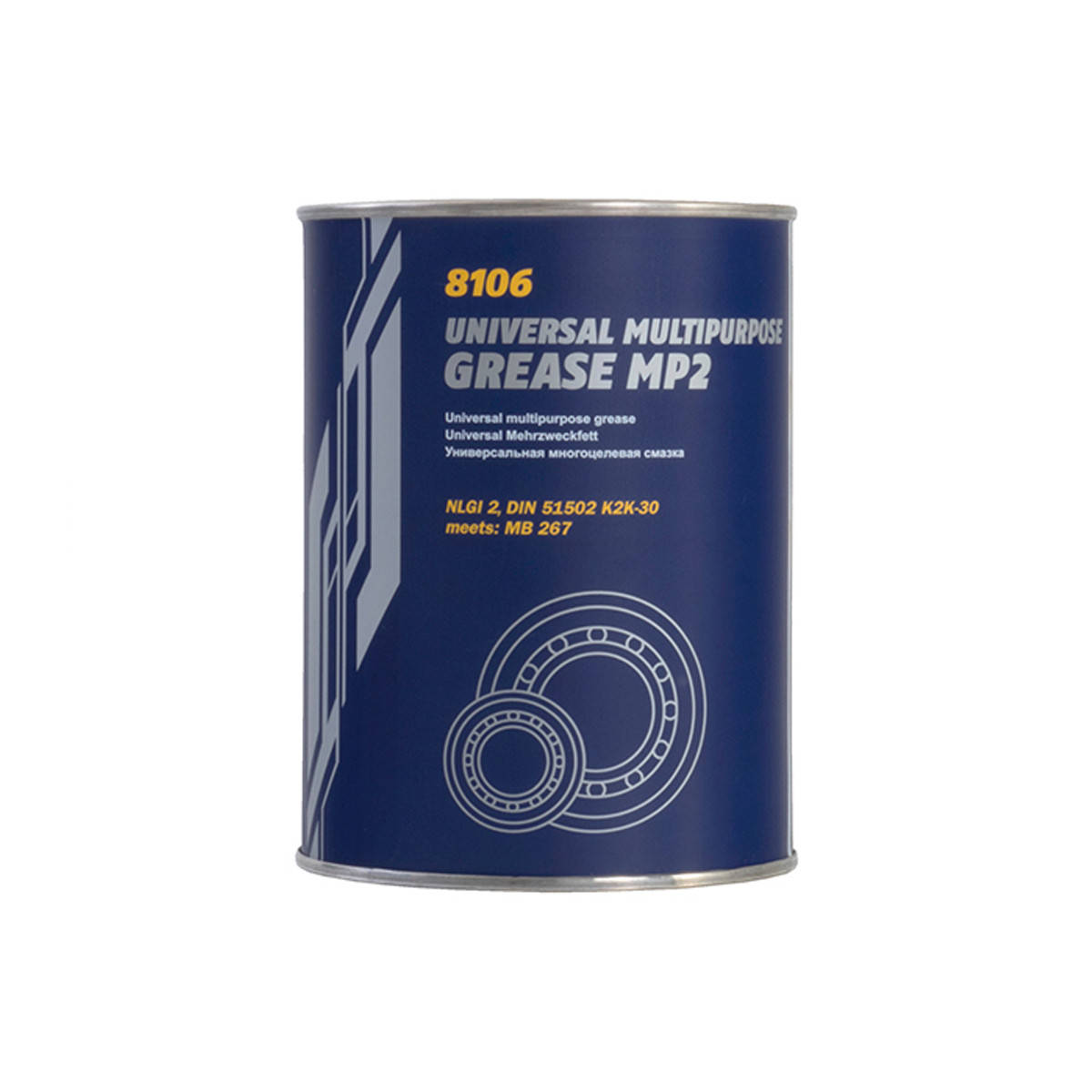 

Смазка пластичная Mannol 8106 MP-2 MULTIPURPOSE GREASE 800г консистентная универсальная (улучшенный литол)