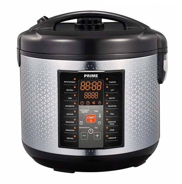 

Мультиварка PRIME Technics PML 179 BX 5 л 17 программ 900 Вт Нержавеющая сталь/ Черный