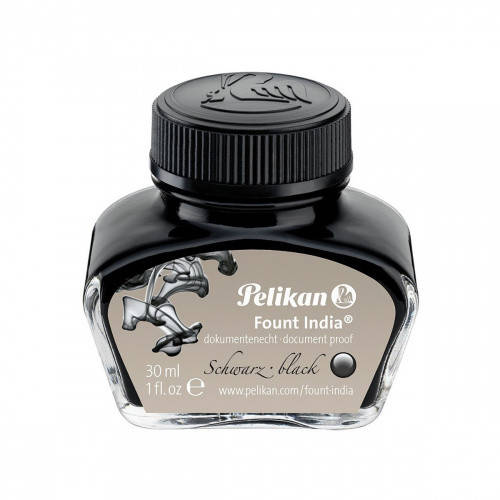 

Чернила Pelikan 4001 Brilliant Black в стеклянном флаконе 30 мл, цвет черный, 301051