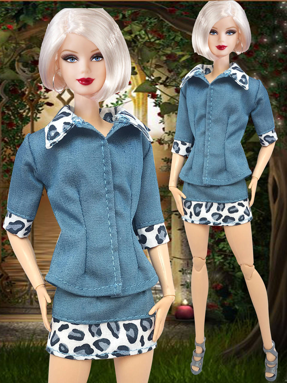 

Одежда для кукол Барби - рубашка и юбка