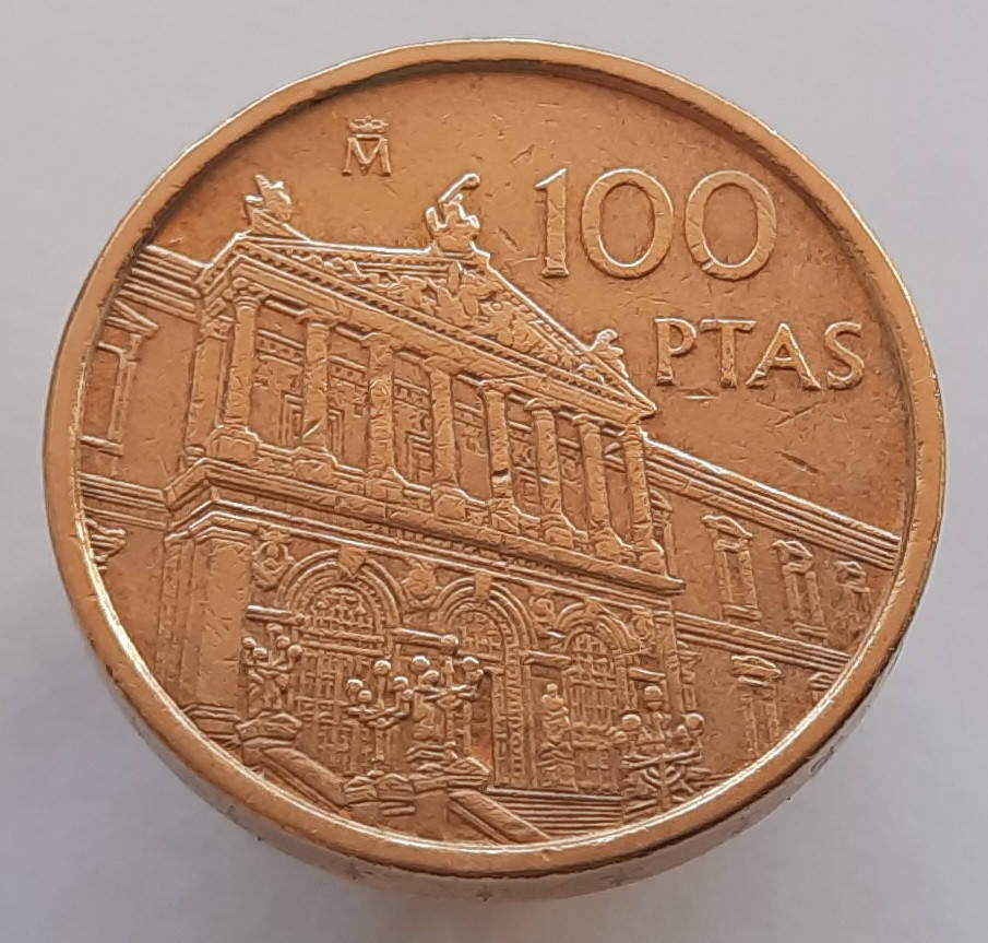 

Испания 100 песет 1996 - Национальная библиотека