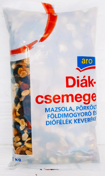 

Смесь орешков и сухофруктов Aro Diakcsemege, 1кг (Венгрия) 5998985581353
