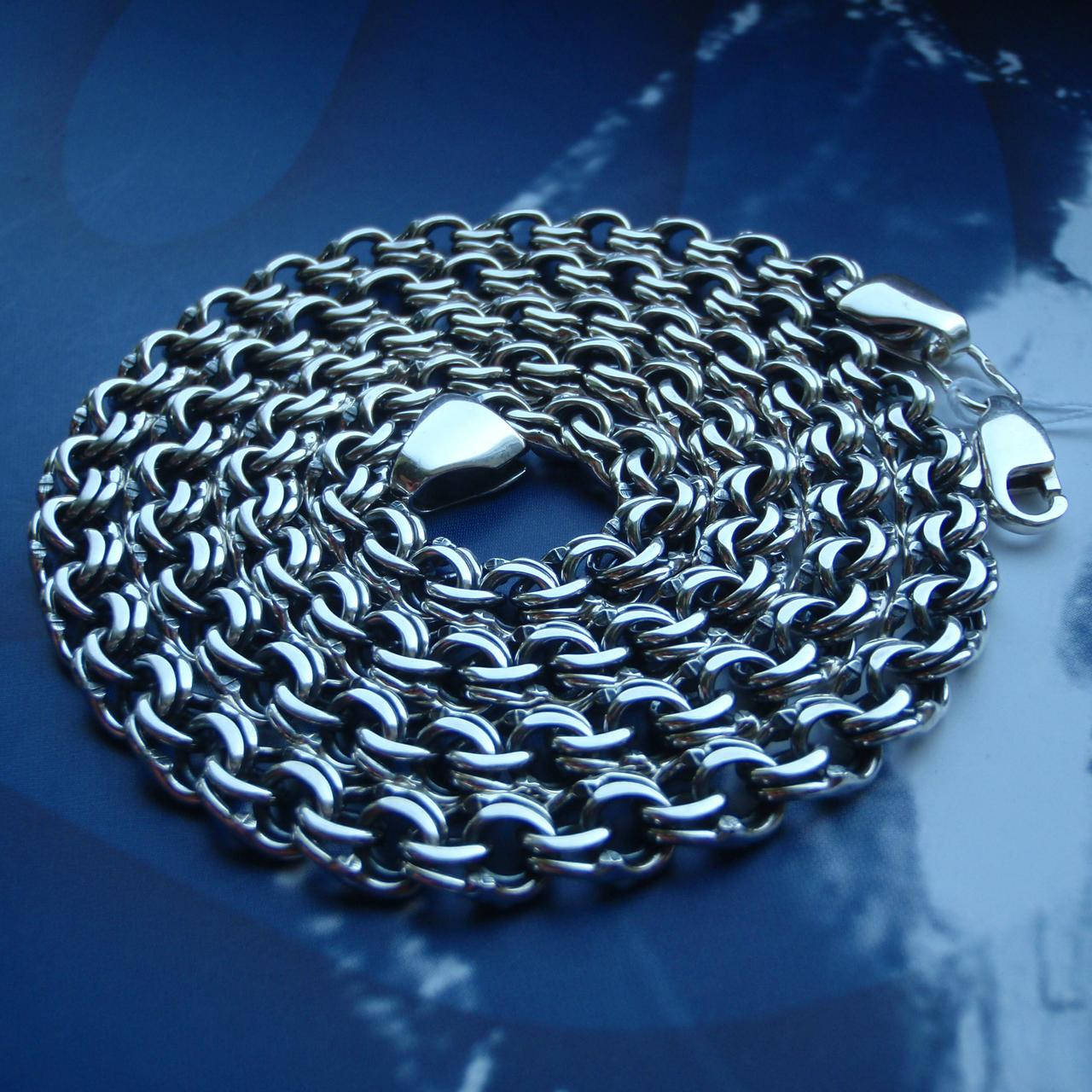 

Серебряная цепочка Бисмарк, 600мм, 34 грамма, чернение