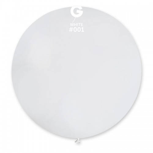 

Латексный шар Белый пастель 31"/01/80см White