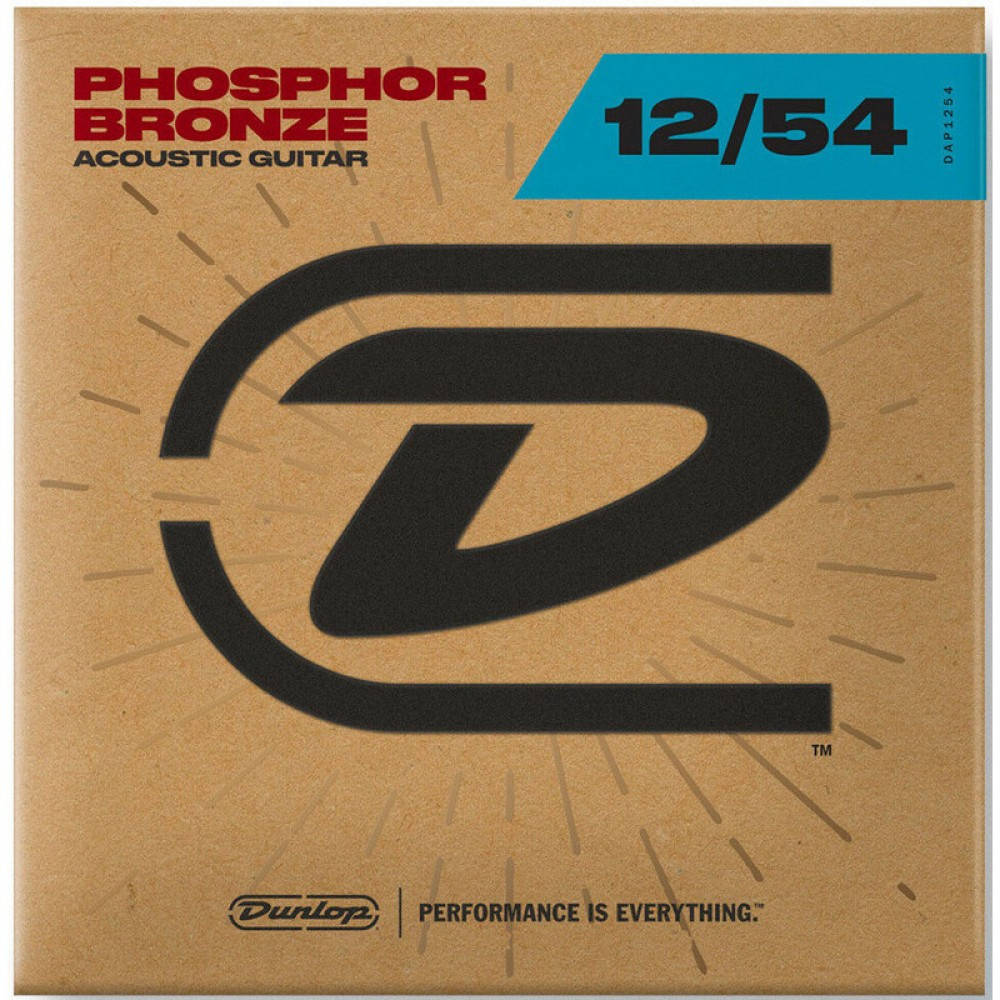 

Струны Для Акустической Гитары Dunlop DAP1254 Acoustic Phosphor Bronze Light Guitar Strings 12/54