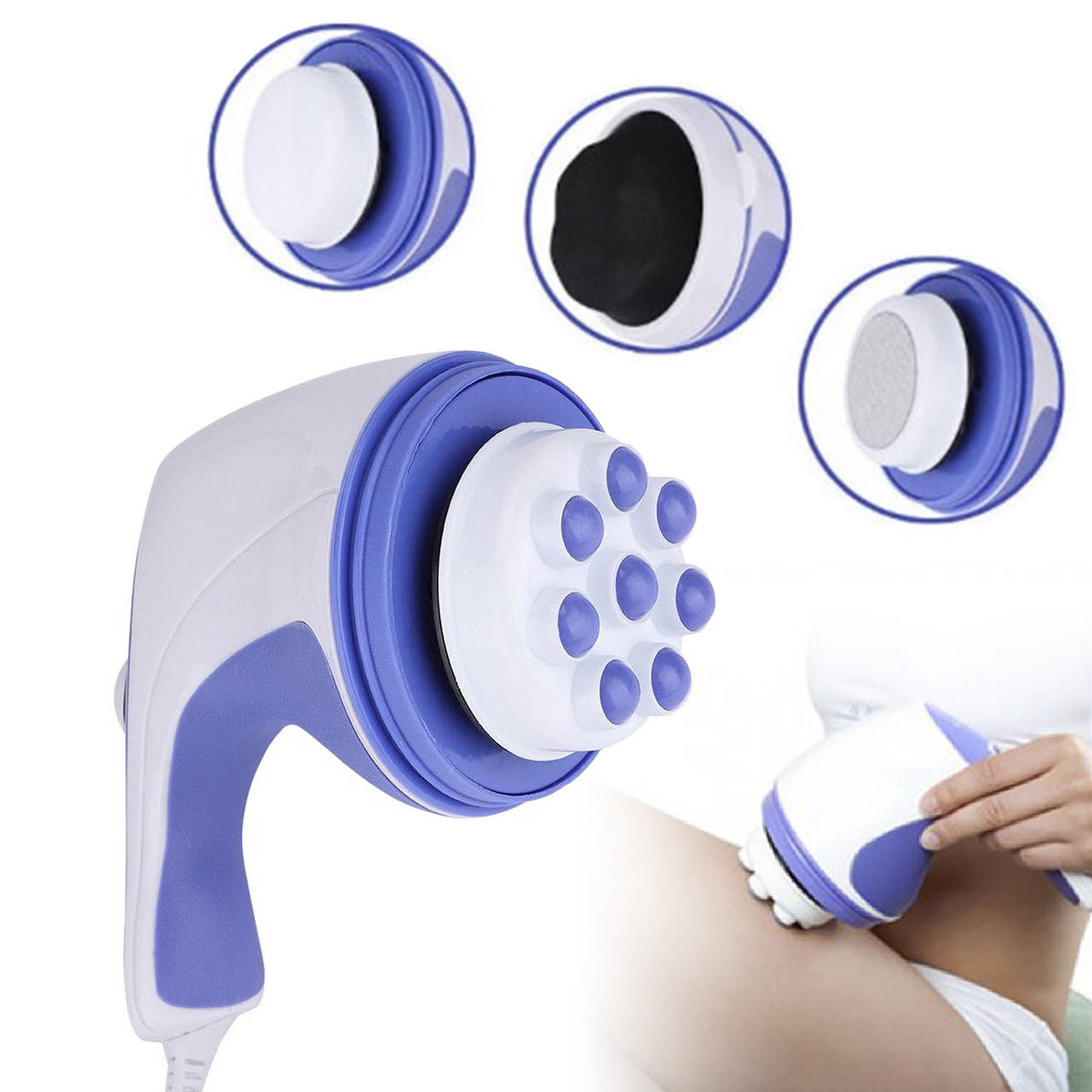 

Ручной вибро массажер антицелюлитный для массажа тела Relax Tone электрический роликовый от целлюлита