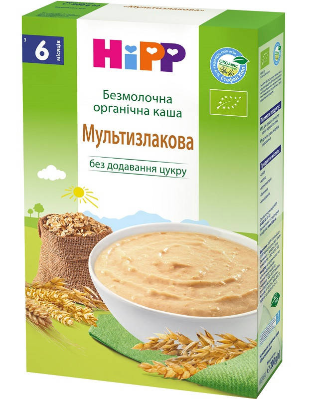 

HiPP Органическая Каша безмолочная Мультизлаковая 6м+ 200г