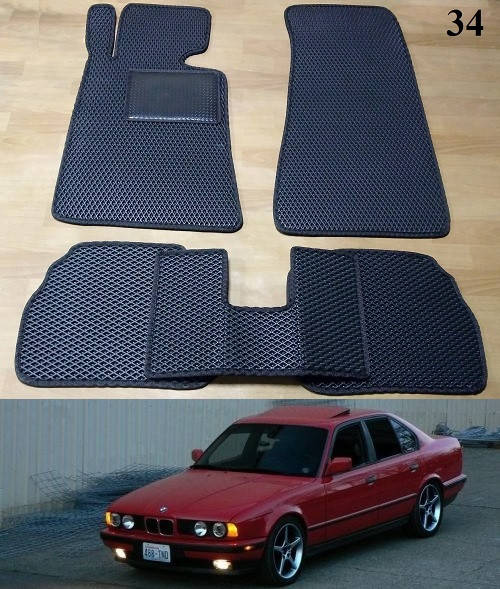 

Коврики ЕВА в салон BMW 5 E34 '88-96, Черный