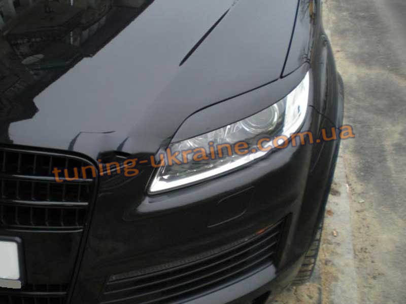 

Реснички на фары для Audi Q7 2005-2014, Черный