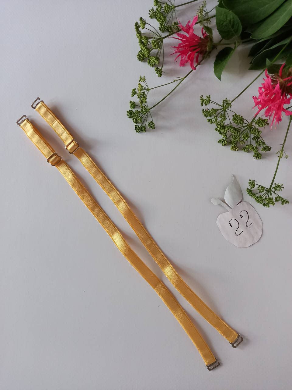 

Жовті бретелі для бюстгальтеру 22, Золотистый