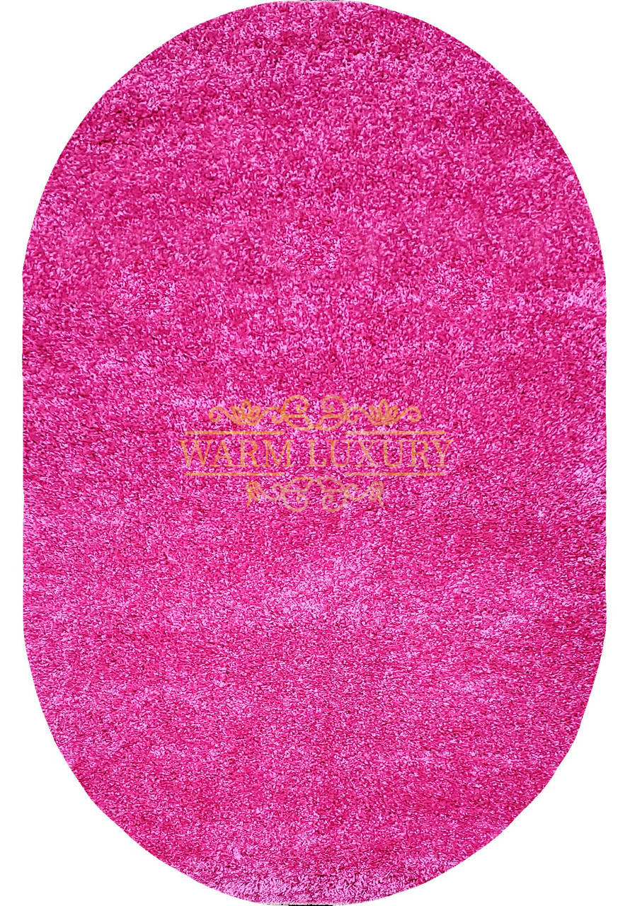 

Высоковорсный ковер Loca / Super Lux Shaggy 6365A Розовый 1.2х1.8 Однотонный Овальный