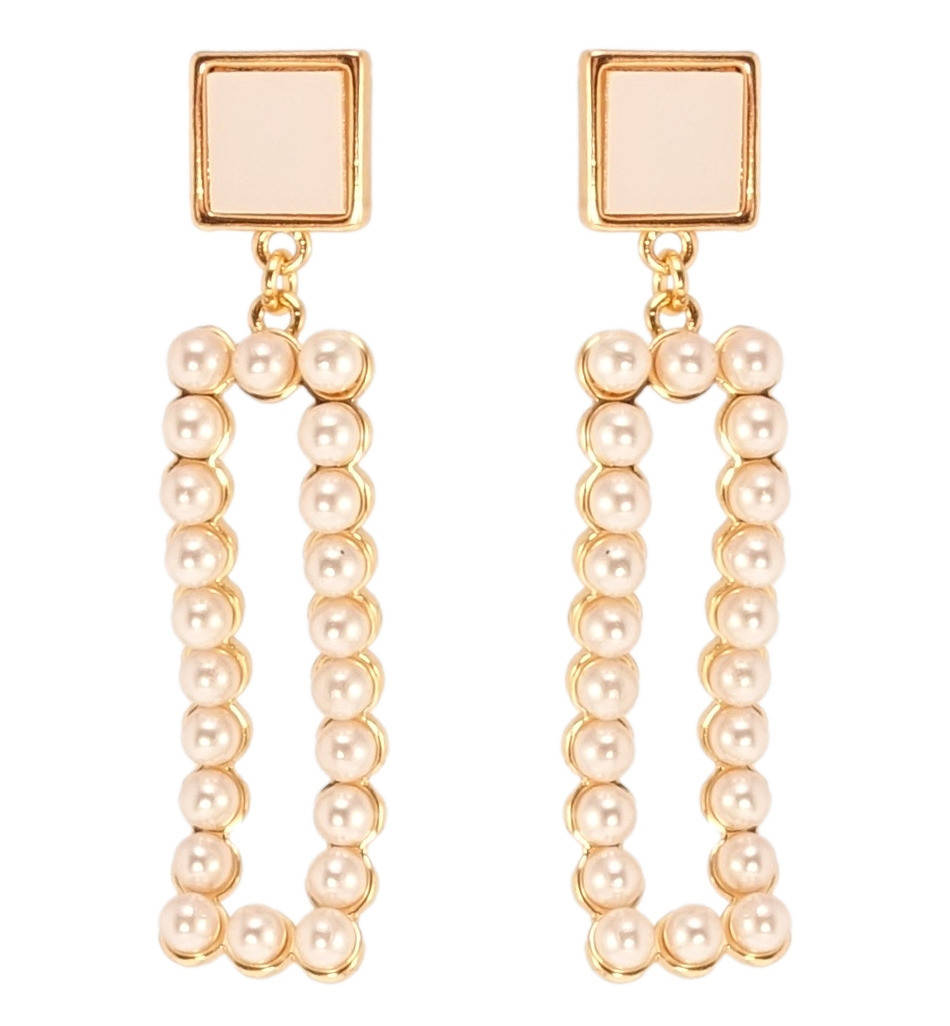 

Серьги Xuping QQMM Позолота 18K подвески на гвоздиках "Жемчужное совершенство"