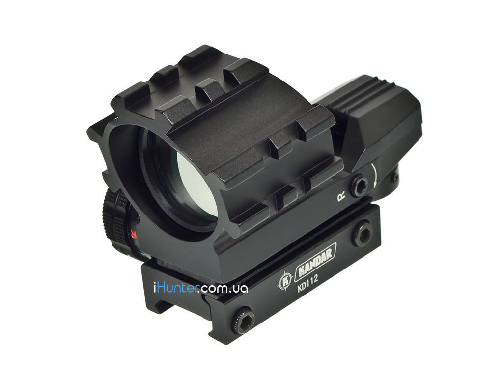 

Коллиматорный прицел Kandar KD-112 планка 21 мм, Коллиматор, Черный