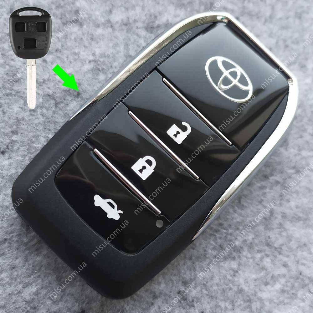 

Выкидной корпус ключа Toyota 3 кнопки TOY43 CAMRY 30