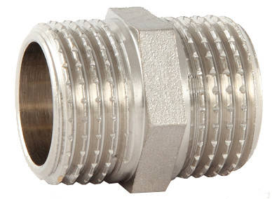 

Ниппель латунный никель/профи 1/2"НН 10/480