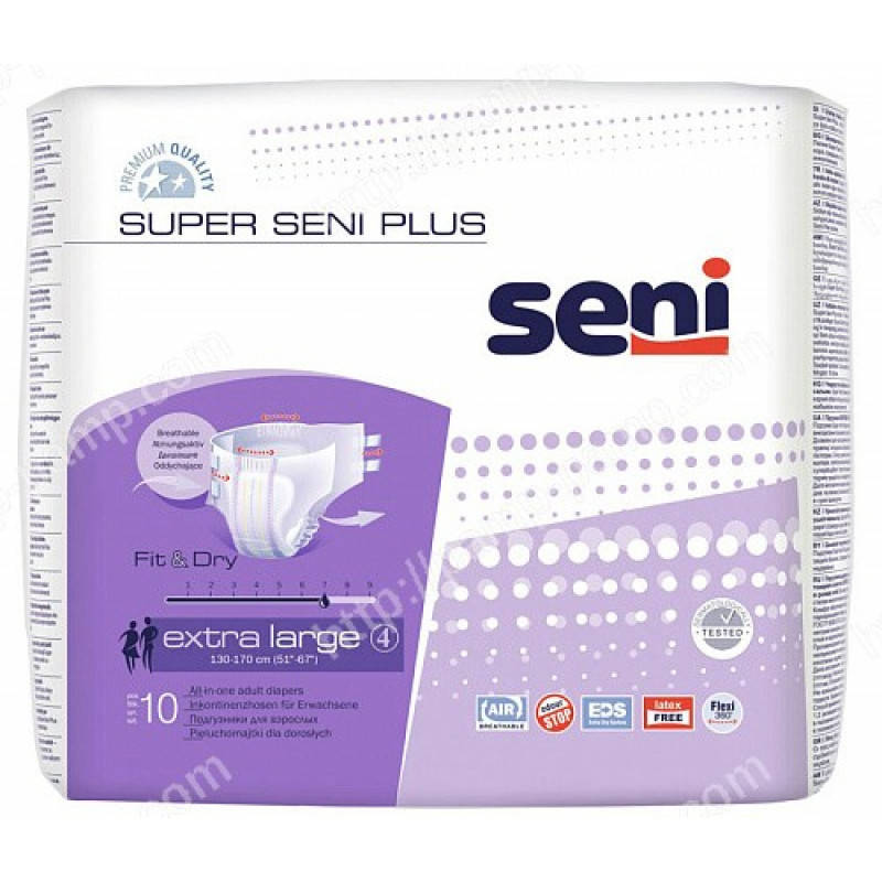 

Подгузники для взрослых SUPER SENI PLUS extra large 10 шт