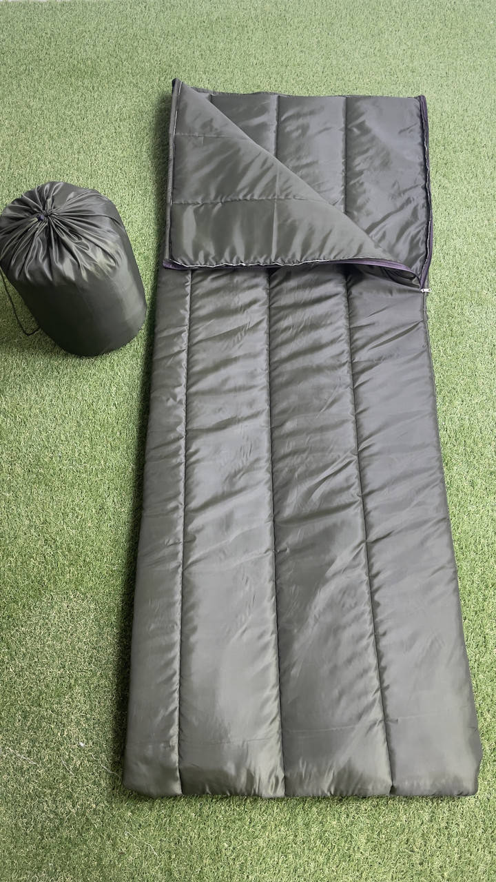 

Спальный мешок цвет бутылка, туристический военный, Хаки