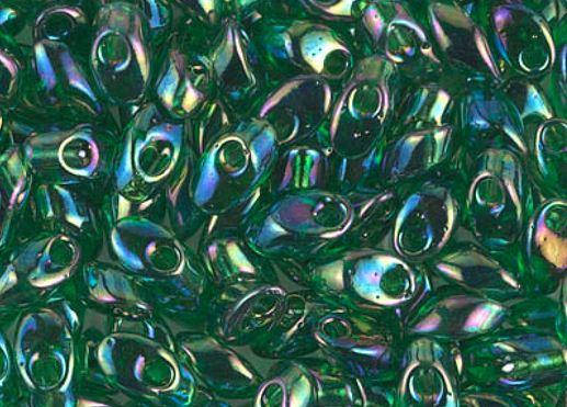 

Miyuki Long Magatama (LMA) 4 x 7 mm 179 Matted Transp Sapphire