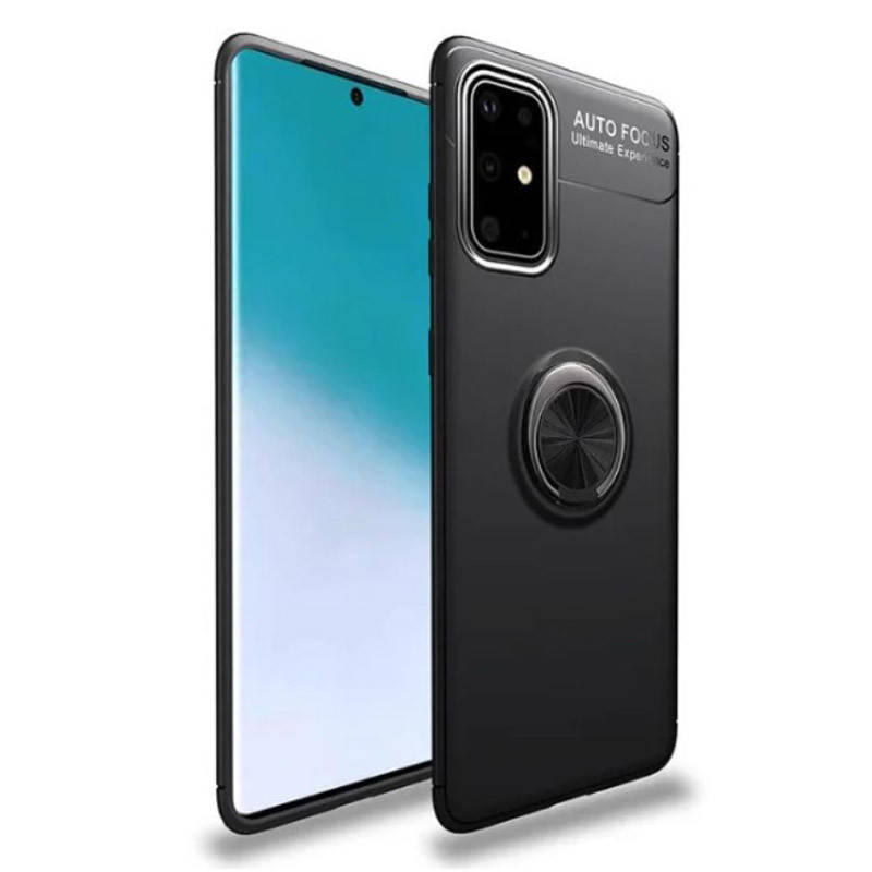 

TPU чехол Auto focus Ring для Samsung Galaxy M31s 2020 M317 (Разные цвета) Черный
