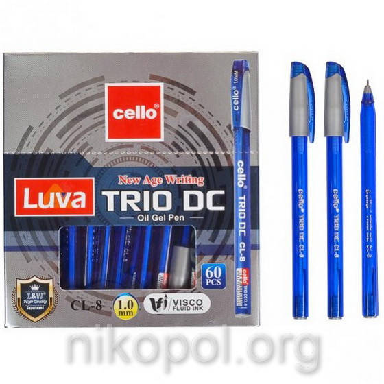 

Ручка масляная Cello CL-8 "Trio DC" синяя