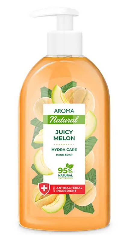 

Жидкое мыло с антибактериальным эффектом Aroma Natural Сочная дыня 500 мл