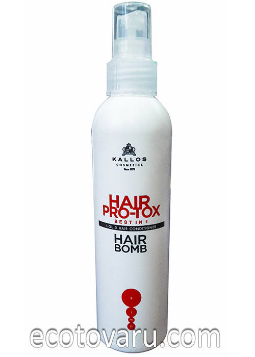 

Кондиционер-спрей для волос Kallos Hair Pro-Tox Hair Bomb 200мл