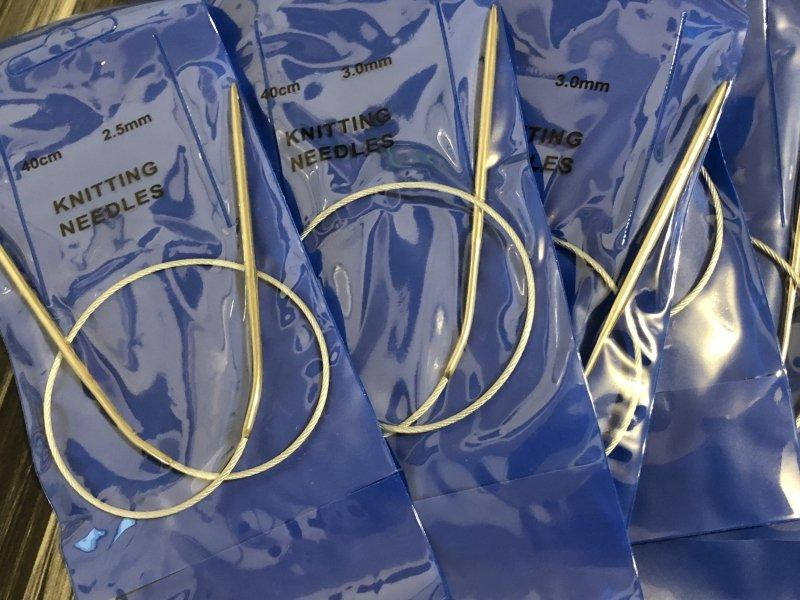

Спицы круговые 40 см на тросике 2.5 мм