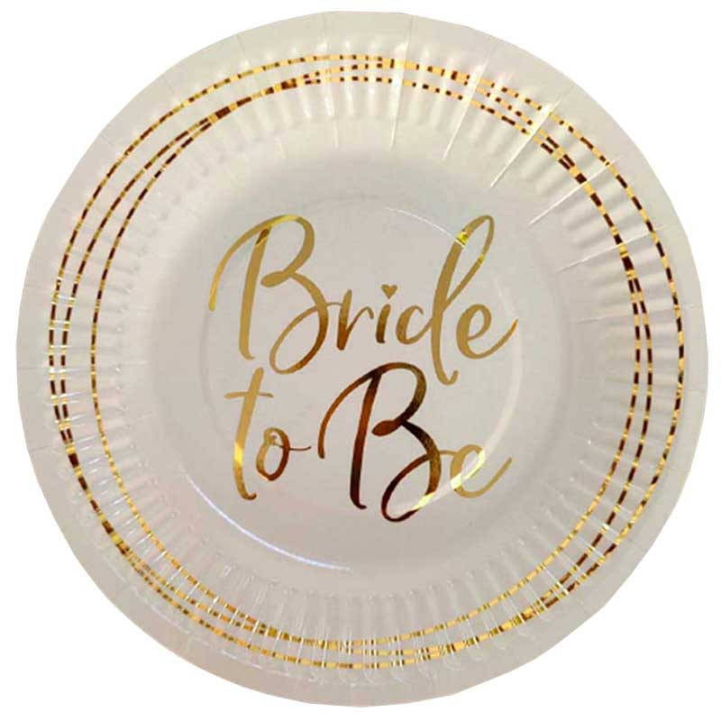 

Тарелки Bride to be 8шт/уп F-181871
