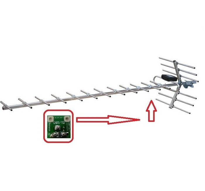 

Антенна телевизионная для подключения до DVB-T2 (50 км) АТ-19+sogl