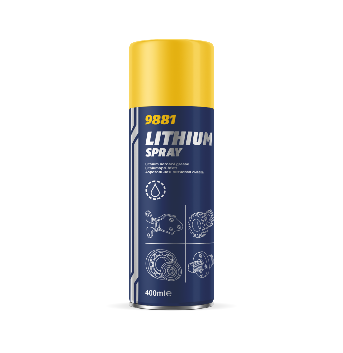 

Смазка литиевая Mannol 9881 Lithium Spray 400г