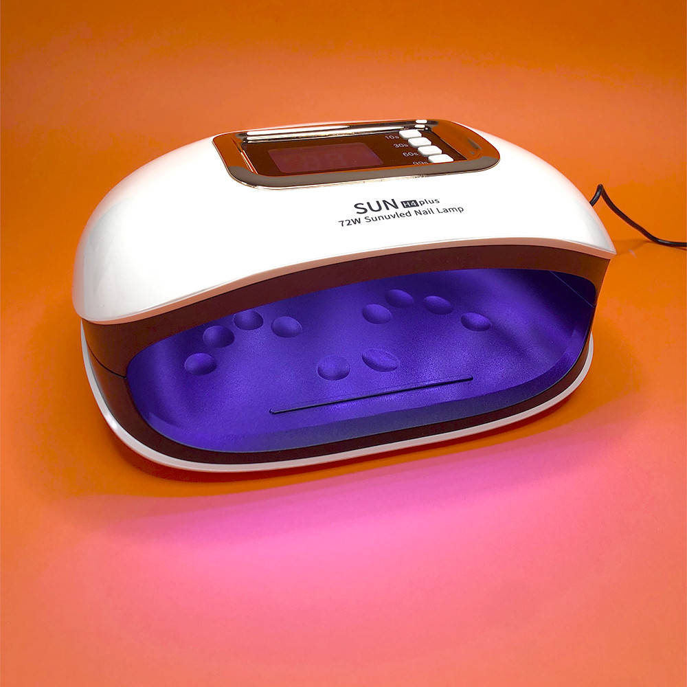 

UV+LED Лампа для маникюра SUN H4 PLUS 72W (лампа для сушки ногтей гель лака), Белый