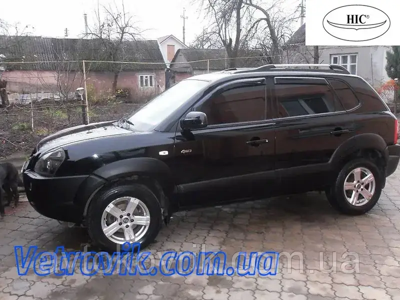 

Ветровики на Хюндай Туксон 2004-2010 Хик накладные