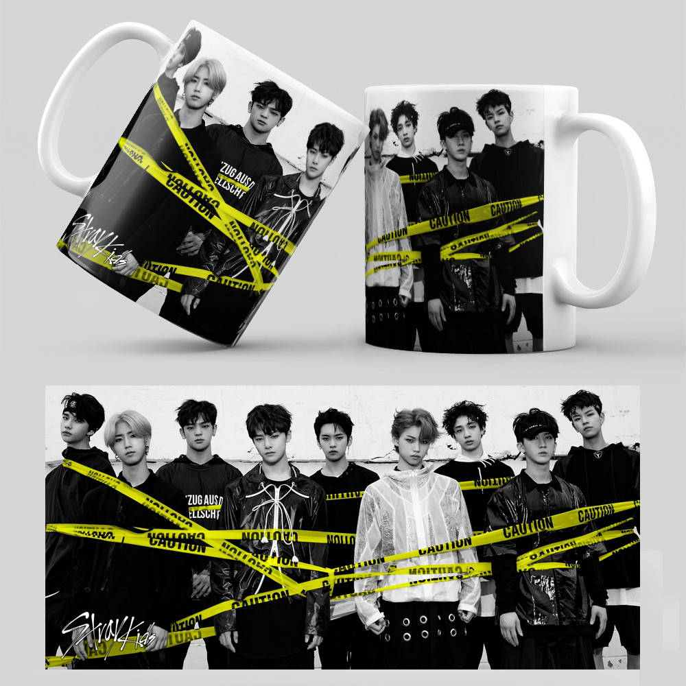 

Чашка 330 мл. белая K-Pop Stray Kids 008, Белый