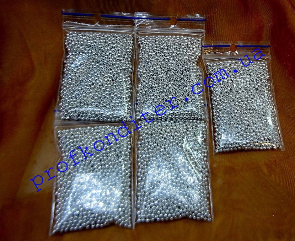 

Бусинки серебро 2мм 20 грамм