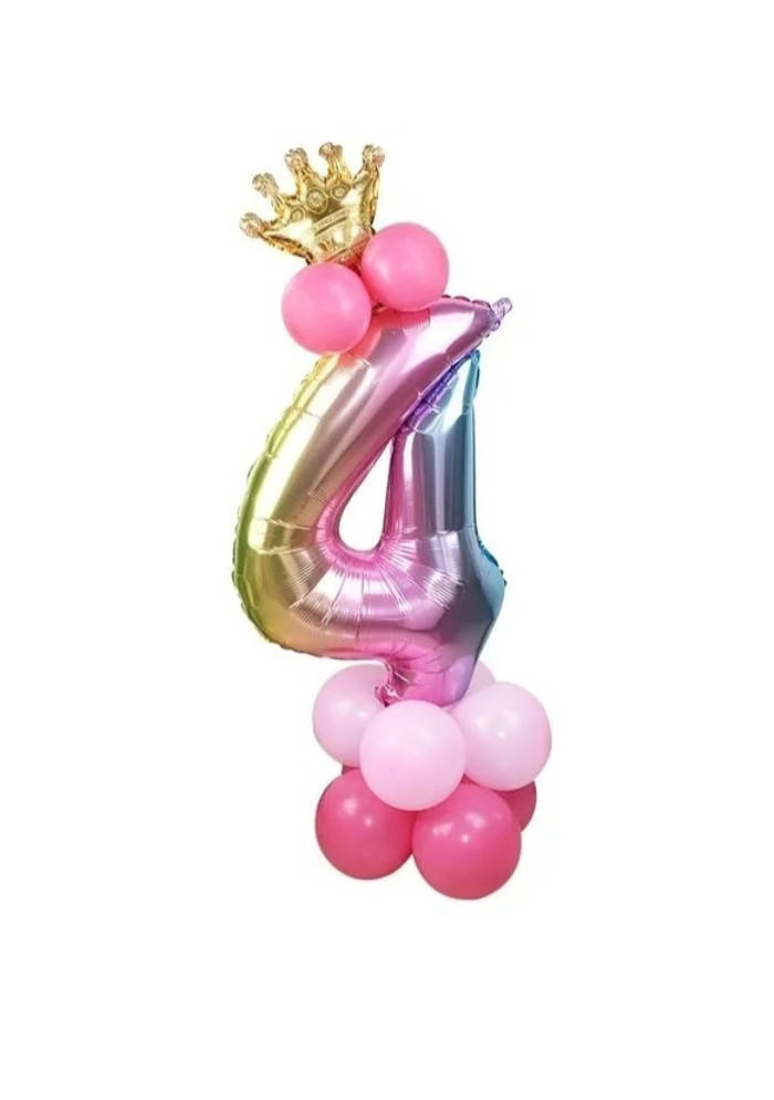 

Цифра "4" на стойке градиент 76 см.