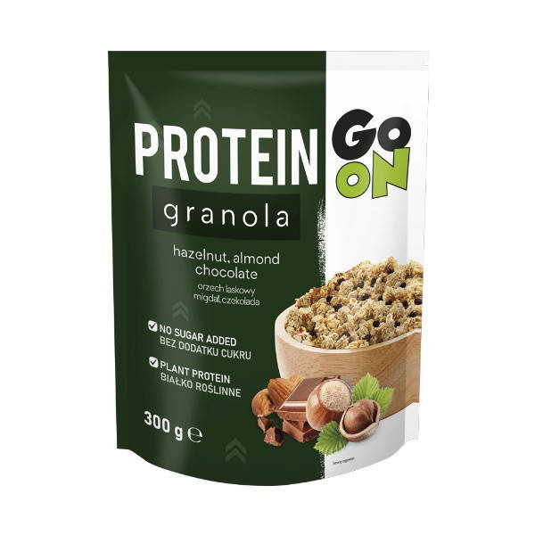 

Заменитель питания GoOn Protein Granola, 300 грамм Шоколад-орех